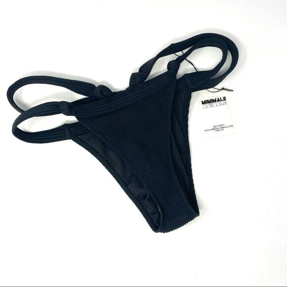 NWT Minimale Animale The Knotted Bandit Brief - Dark Seas Black Size L (US 8/10) - Picture 8 of 9